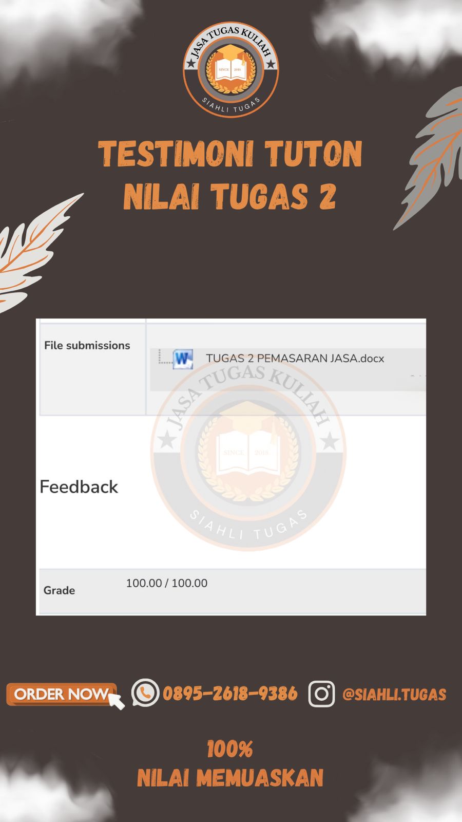 Testimoni Nilai Tugas 2