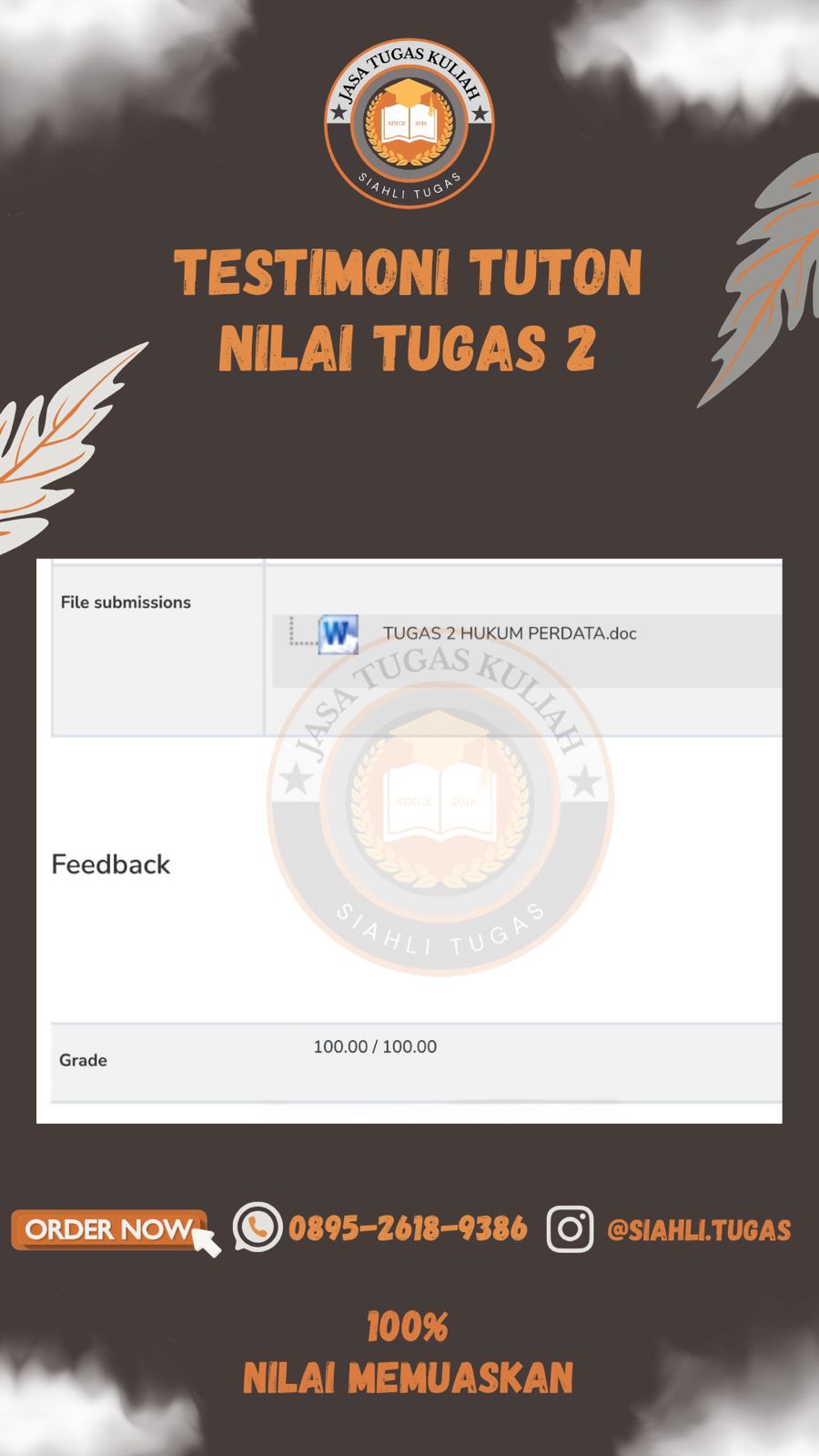Testimoni Nilai Tugas 2