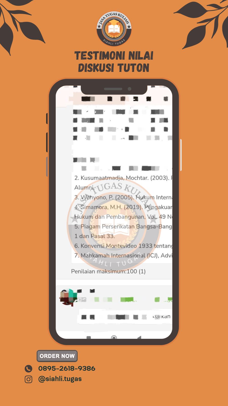 Testimoni Nilai Diskusi