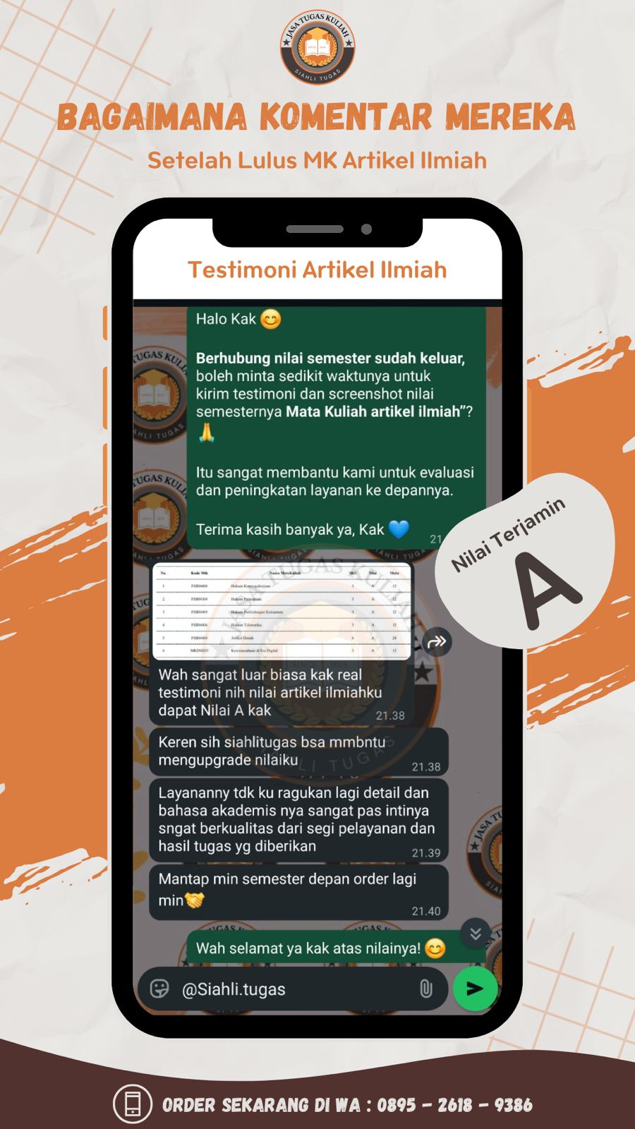 Testimoni Nilai Semester Aril