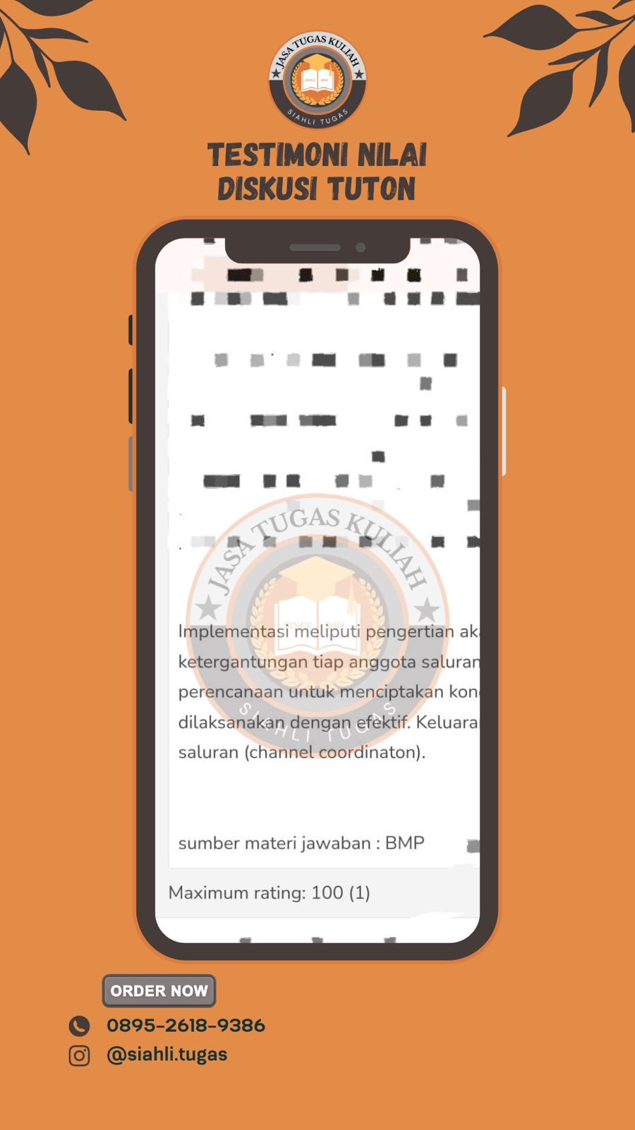 Testimoni Nilai Diskusi