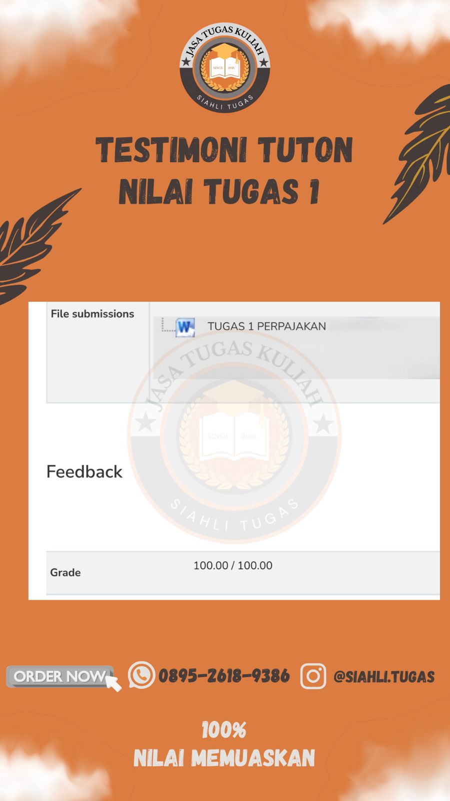 Testimoni Nilai Tugas 1