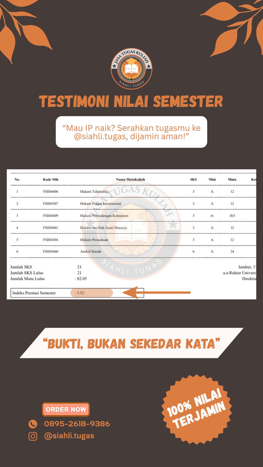 Testimoni Nilai Semester