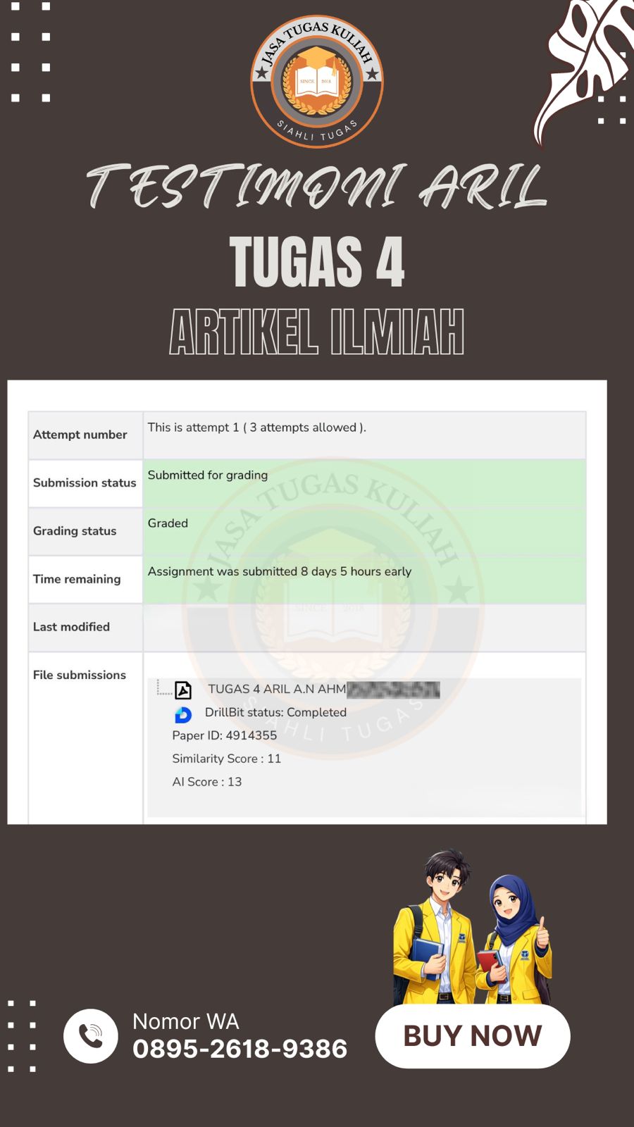 Testimoni Tugas 4 Aril