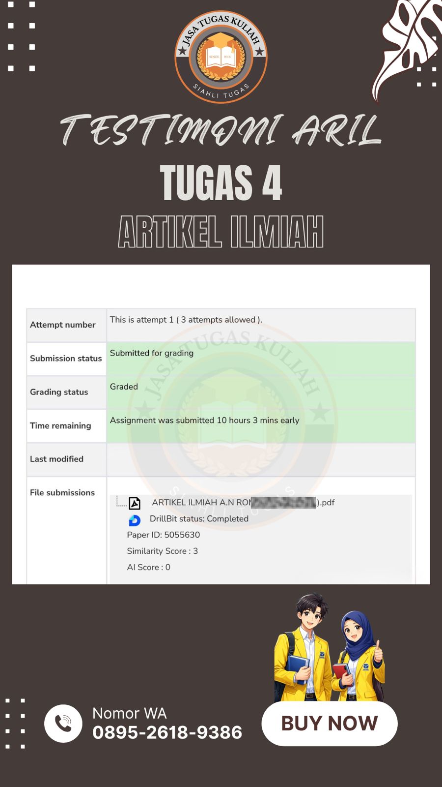 Testimoni Tugas 4 Aril