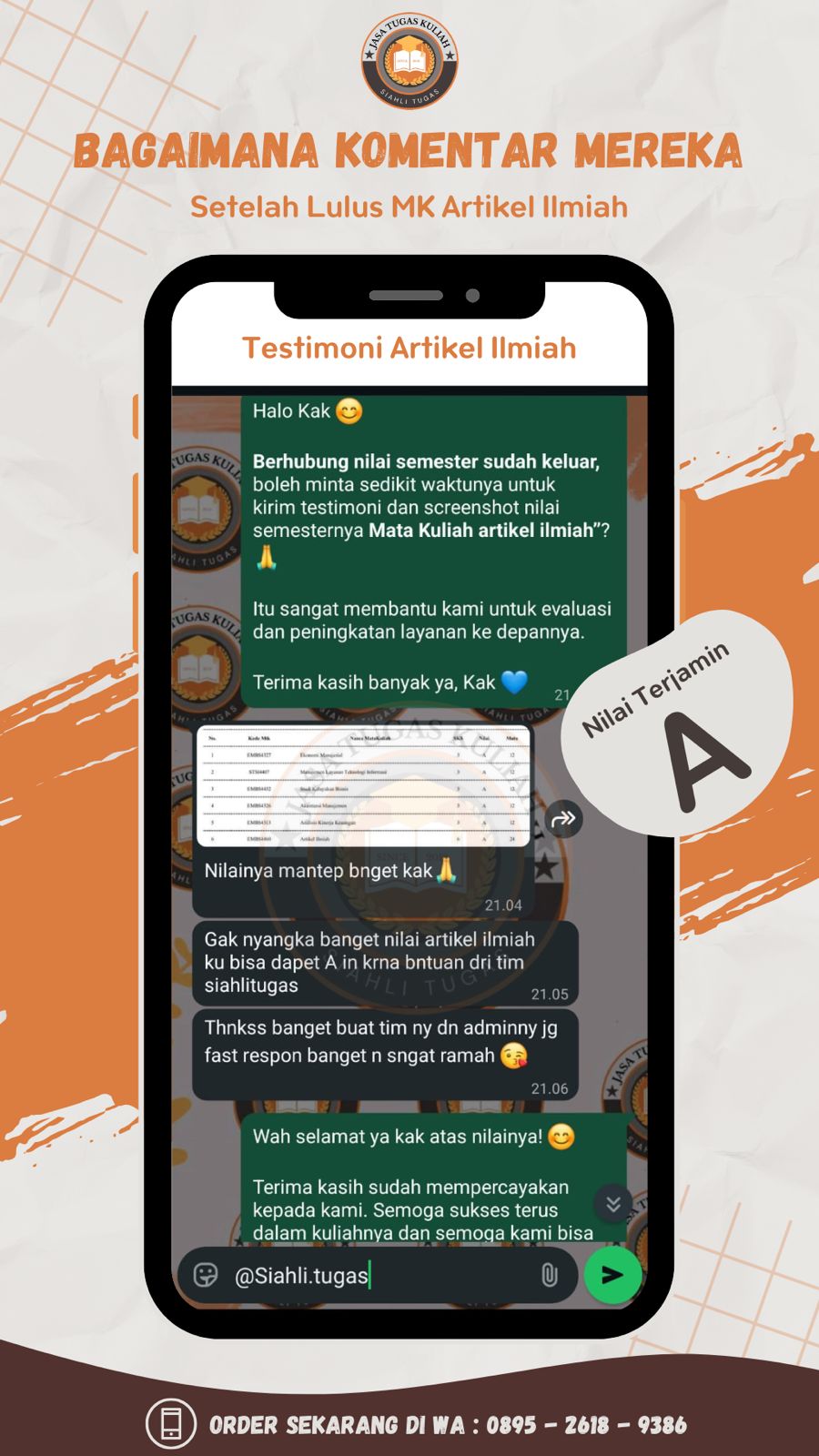 Testimoni Nilai Semester Aril