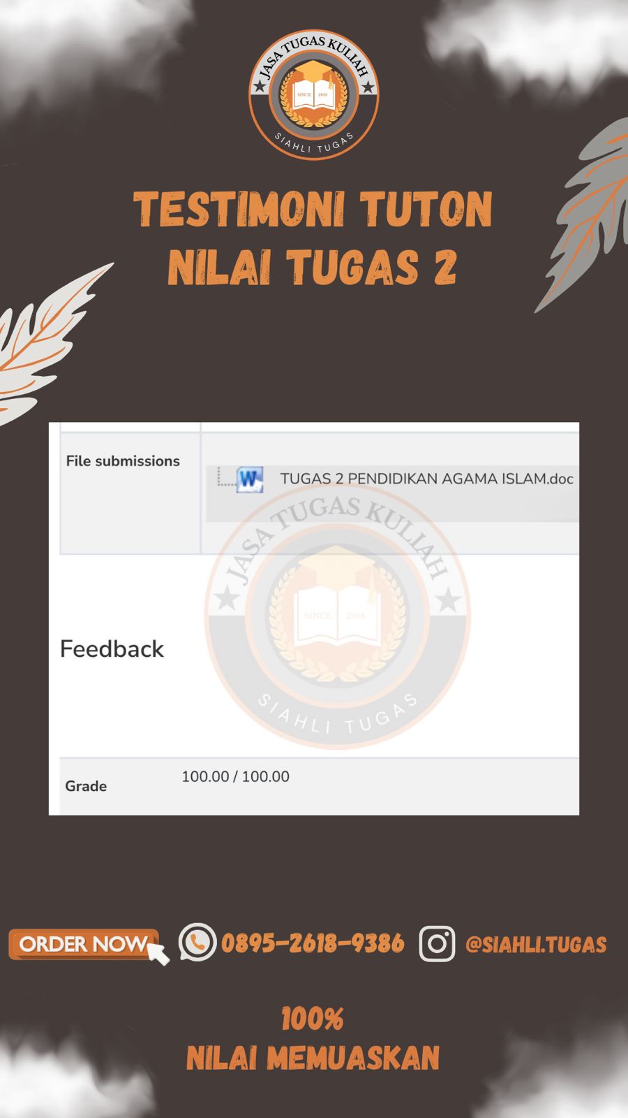 Testimoni Nilai Tugas 2