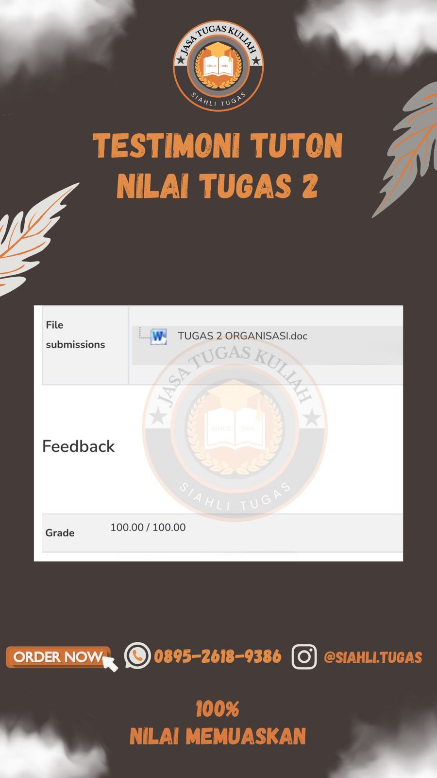 Testimoni Nilai Tugas 2