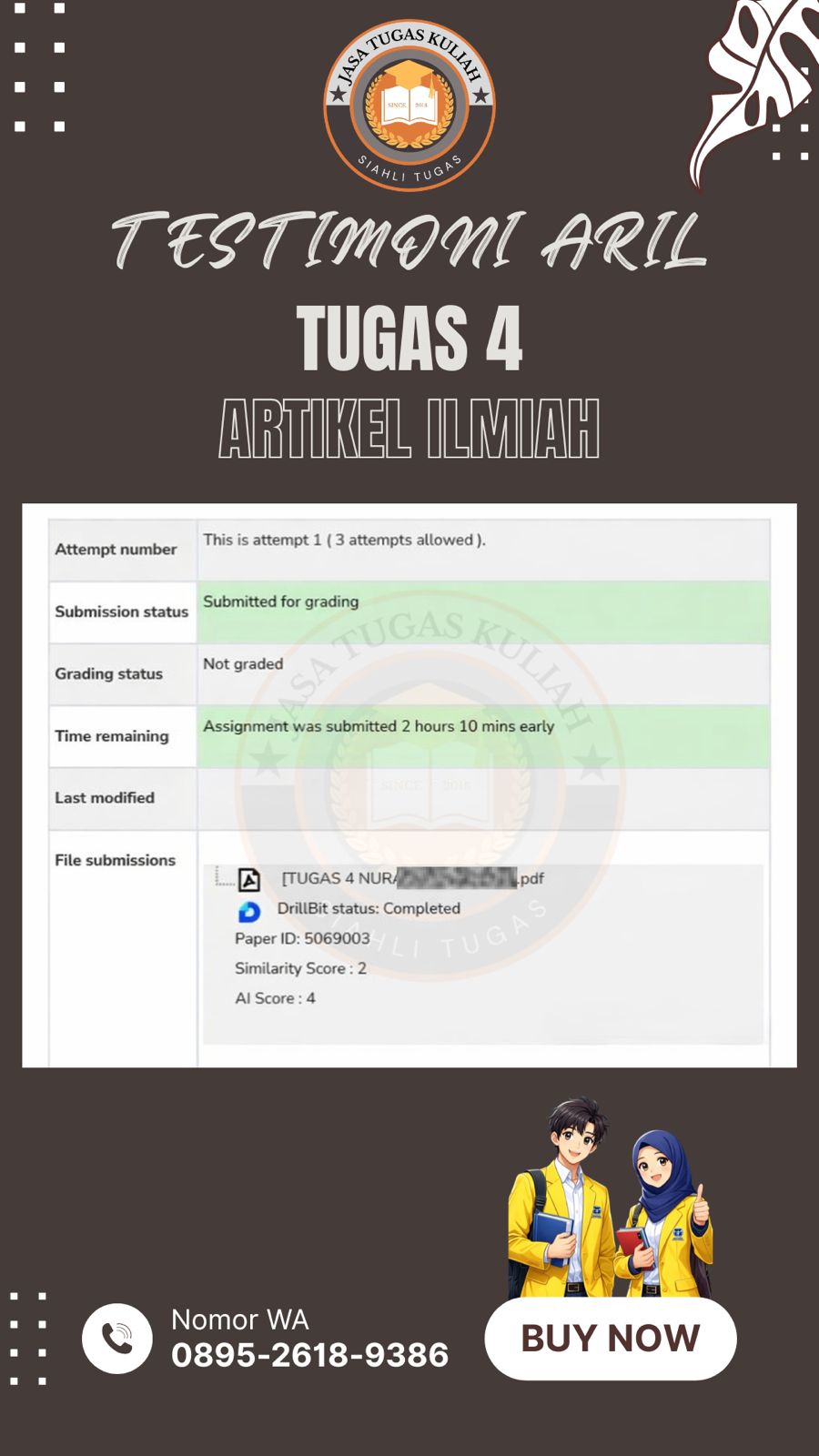 Testimoni Tugas 4 Aril