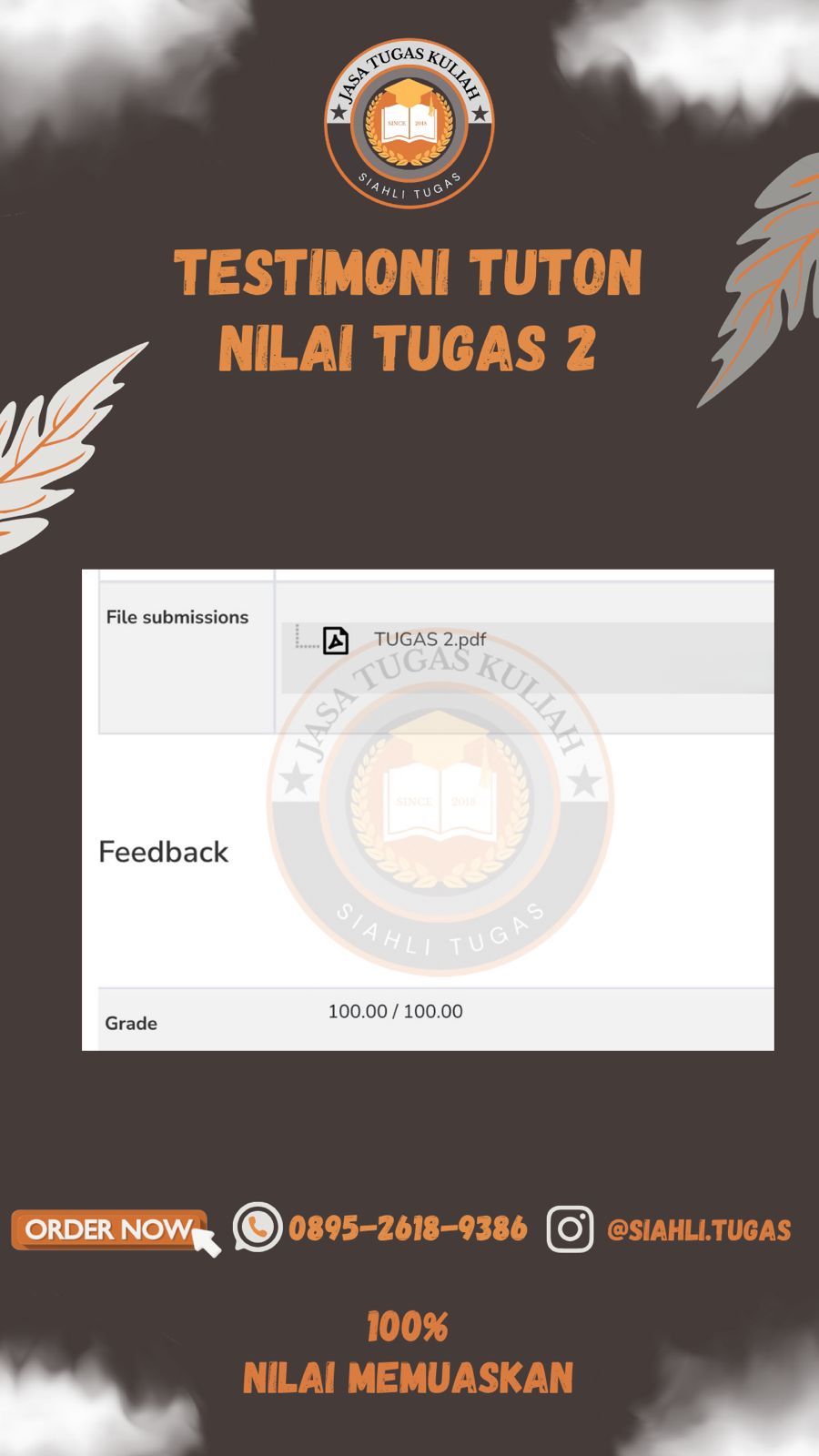 Testimoni Nilai Tugas 2