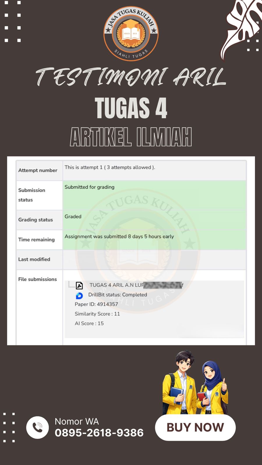 Testimoni Tugas 4 Aril