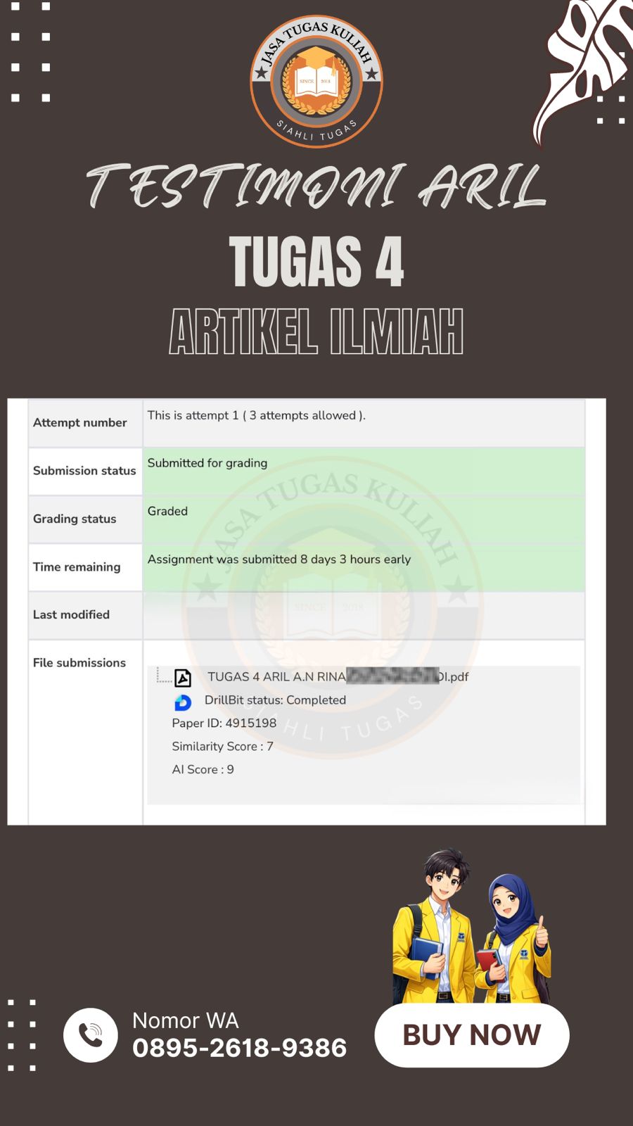 Testimoni Tugas 4 Aril