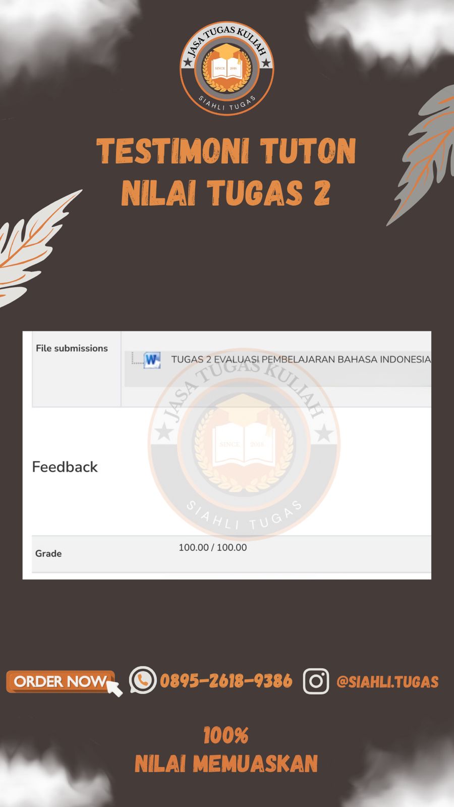 Testimoni Nilai Tugas 2
