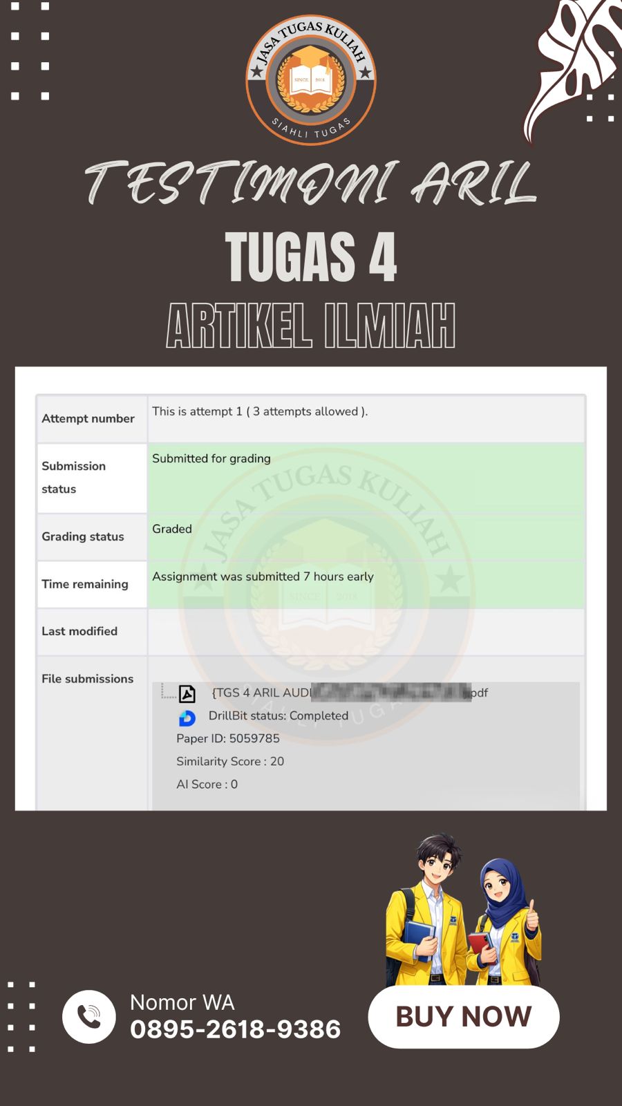 Testimoni Tugas 4 Aril