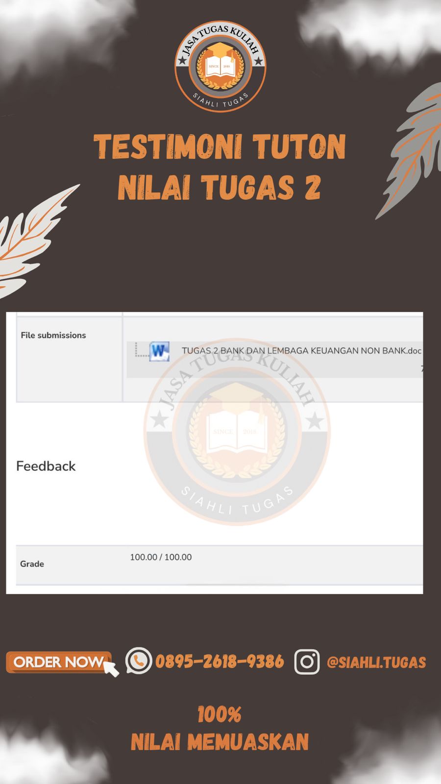 Testimoni Nilai Tugas 2