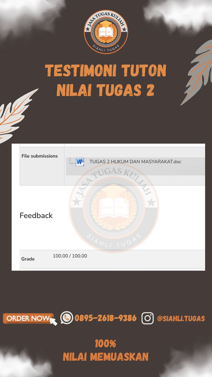 Testimoni Nilai Tugas 2