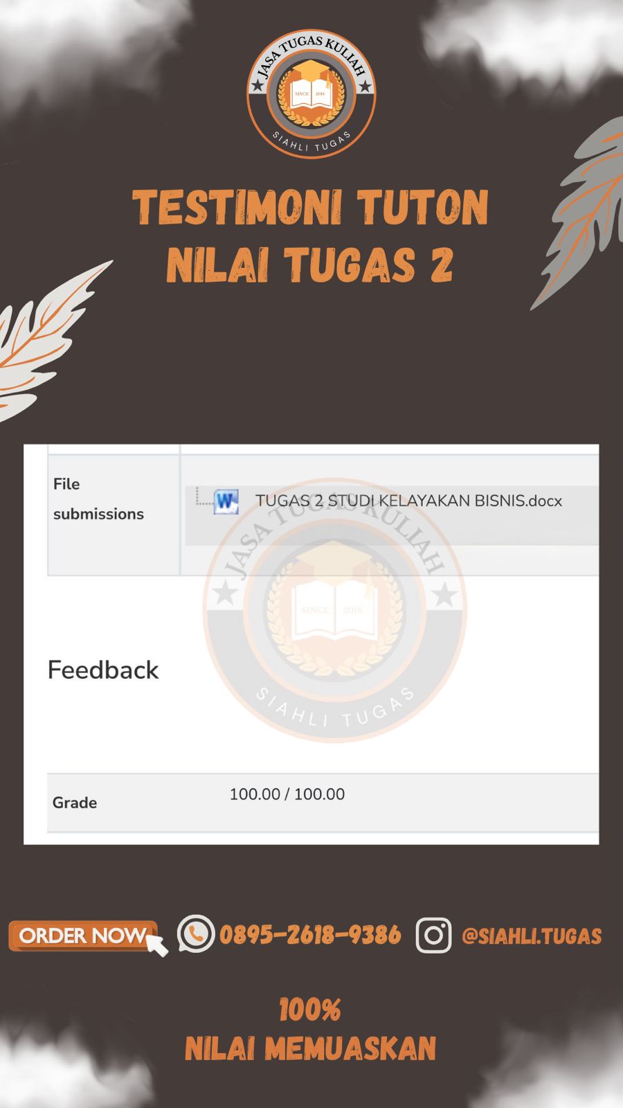 Testimoni Nilai Tugas 2