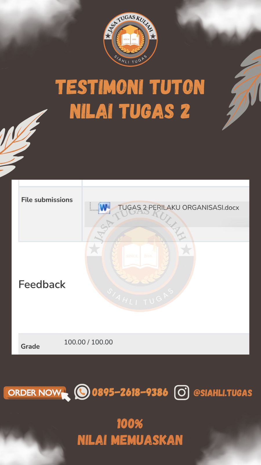Testimoni Nilai Tugas 2