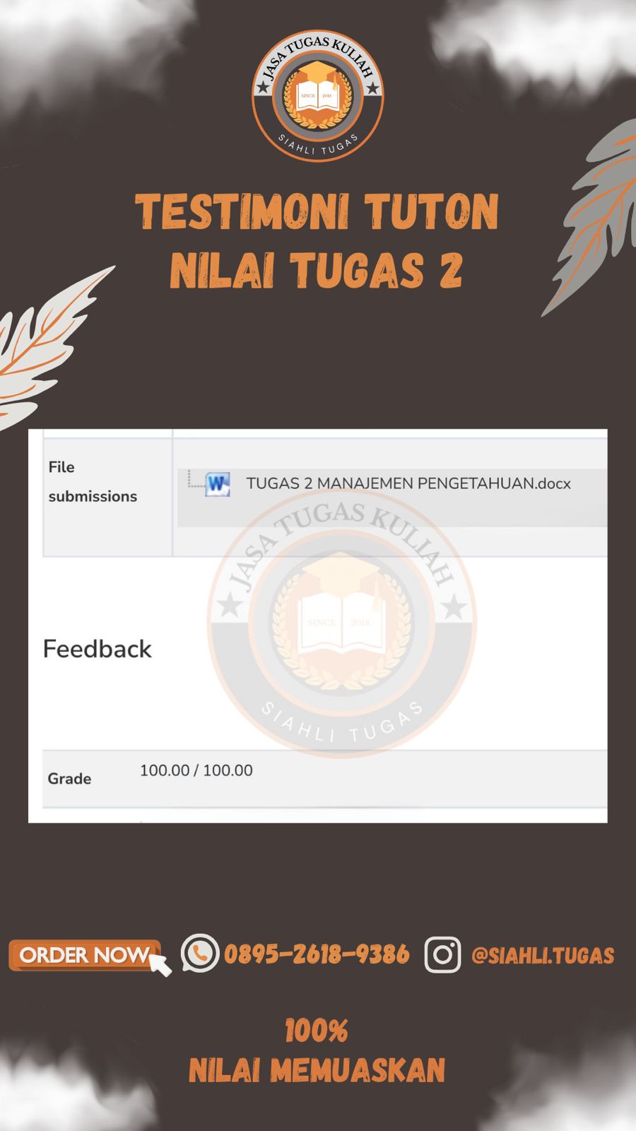 Testimoni Nilai Tugas 2