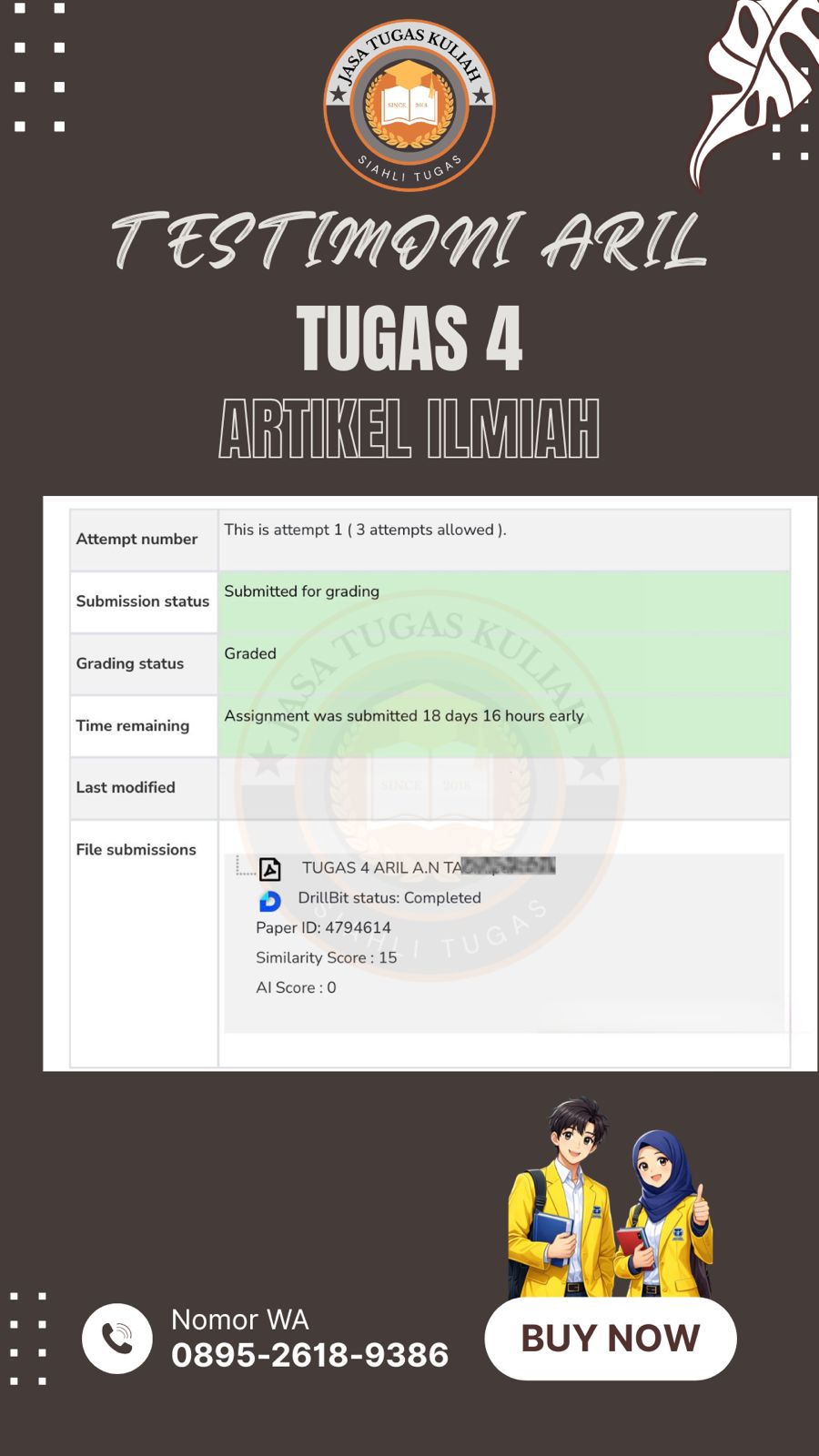 Testimoni Tugas 4 Aril