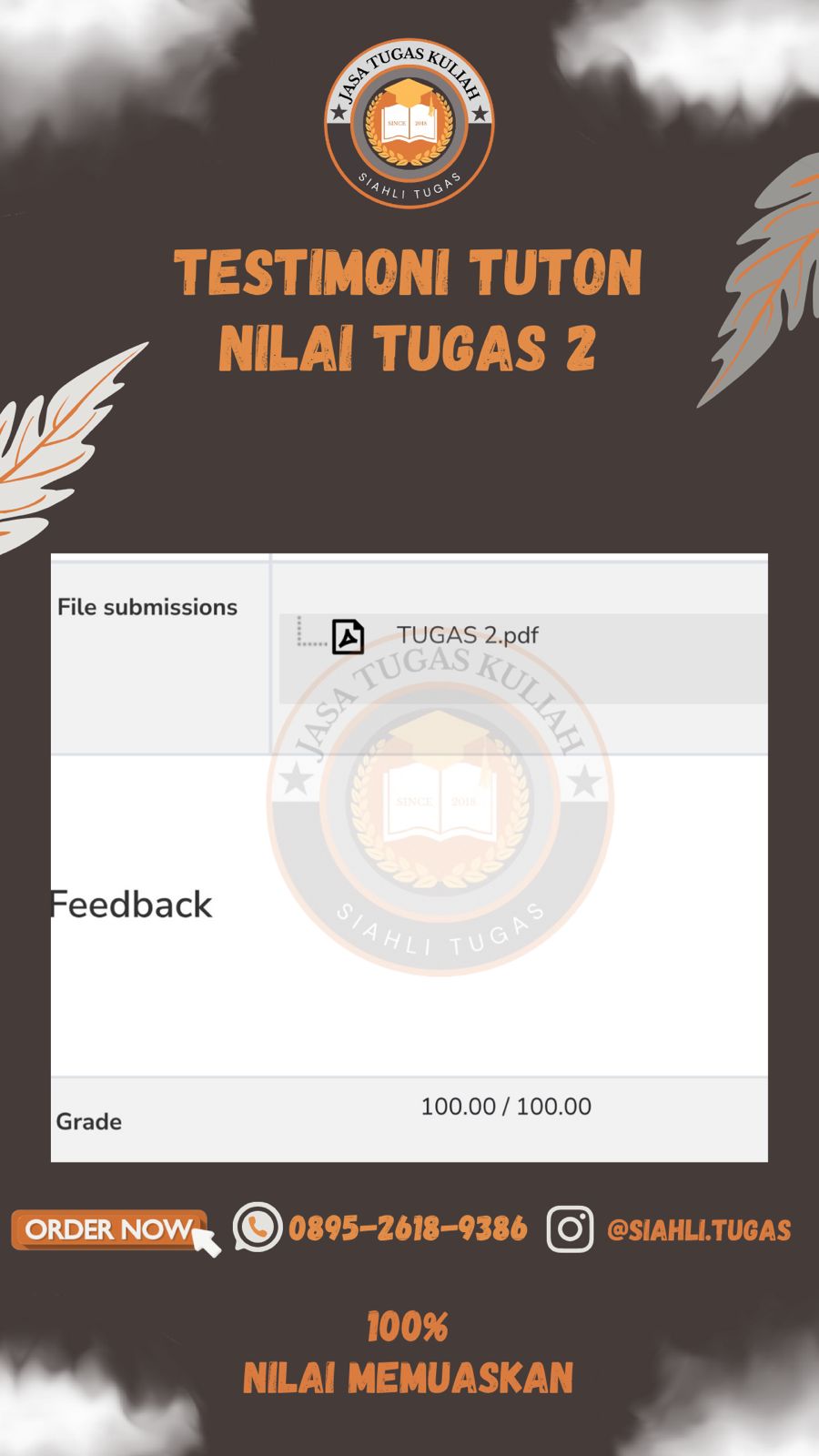 Testimoni Nilai Tugas 2